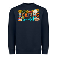 Navy reading specialist olivia Heavyweight Sweatshirt - OliviaCreatesArt
