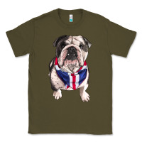 Army Green English Dog Classic Tee - RanaPortraitStore