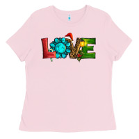 Bubblegum Pink christmas gemstone love Ladies Tee - RanaPortraitStore