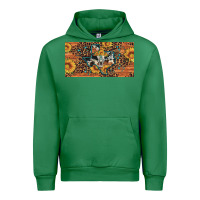 Emerald texas map bull skull sunflower leopard licence plate Urban Hoodie - Artiststas