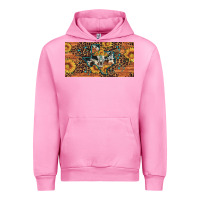 Fuchsia Pink texas map bull skull sunflower leopard licence plate Urban Hoodie - Artiststas
