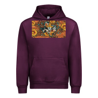 Mauve Wine texas map bull skull sunflower leopard licence plate Urban Hoodie - Artiststas