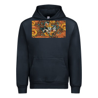 Navy texas map bull skull sunflower leopard licence plate Urban Hoodie - Artiststas