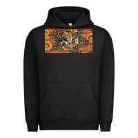Pigment Black texas map bull skull sunflower leopard licence plate Urban Hoodie - Artiststas