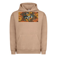 Pigment Burro texas map bull skull sunflower leopard licence plate Urban Hoodie - Artiststas