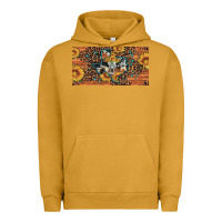 Pigment Peanut Butter texas map bull skull sunflower leopard licence plate Urban Hoodie - Artiststas