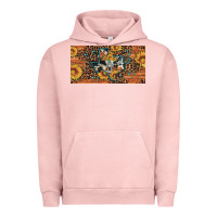 Pigment Salmon texas map bull skull sunflower leopard licence plate Urban Hoodie - Artiststas