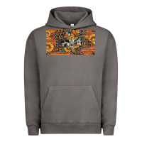 Pigment Tornado texas map bull skull sunflower leopard licence plate Urban Hoodie - Artiststas