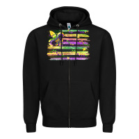 Black mardi gras Zipper Hoodie - FaDigitalArtStudio