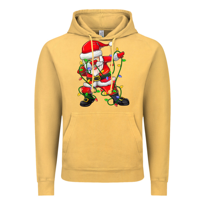Dabbing Santa Christmas Tree Lights Vintage Hoodie by tuanDangUi | Teevron