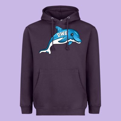 Dolphin Dwe Heavyweight Hoodie Designed By Cowhidedigitalart
