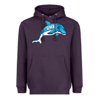 Plum dolphin dwe Heavyweight Hoodie - CowhideDigitalArt