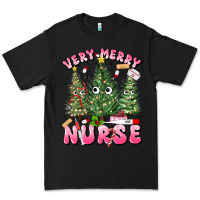 Black very merry nurse Premium Tee - MaliasSmallBusiness