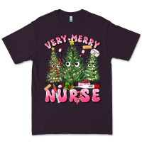 Plum very merry nurse Premium Tee - MaliasSmallBusiness