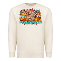 Sandshell Moo Pumpkin Get Out The Way Premium Sweatshirt - CowhideDigitalArt