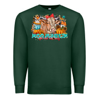 Sports Green Moo Pumpkin Get Out The Way Premium Sweatshirt - CowhideDigitalArt