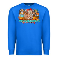 True Royal Moo Pumpkin Get Out The Way Premium Sweatshirt - CowhideDigitalArt