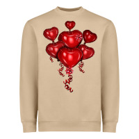 Mushroom heart balloons olivia Heavyweight Sweatshirt - OliviaCreatesArt