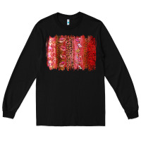 Black Valentine's Day Brushstrokes Long Sleeve Tee - RanaPortraitStore