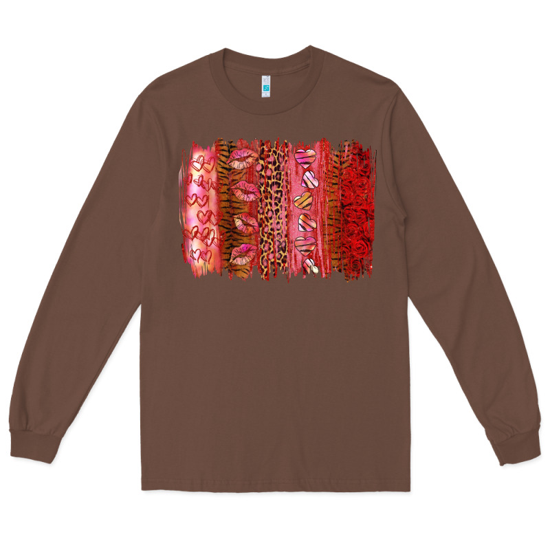 Valentine's Day Brushstrokes Long Sleeve Tee by RanaPortraitStore | Teevron