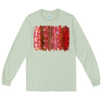 Matcha Valentine's Day Brushstrokes Long Sleeve Tee - RanaPortraitStore