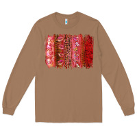 Toasted Coconut Valentine's Day Brushstrokes Long Sleeve Tee - RanaPortraitStore