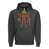 Charcoal Heather mama elf Zipper Hoodie - FaDigitalArtStudio