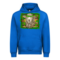 Cobalt st patricks day sheep shamrock gold  serape leopard glitter Urban Hoodie - Artiststas