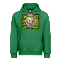 Emerald st patricks day sheep shamrock gold  serape leopard glitter Urban Hoodie - Artiststas