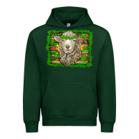 Forest Green st patricks day sheep shamrock gold  serape leopard glitter Urban Hoodie - Artiststas