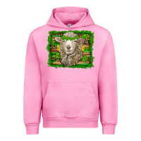 Fuchsia Pink st patricks day sheep shamrock gold  serape leopard glitter Urban Hoodie - Artiststas