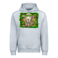 Heather Grey st patricks day sheep shamrock gold  serape leopard glitter Urban Hoodie - Artiststas