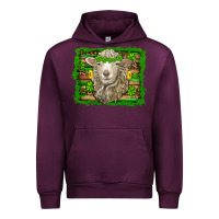 Mauve Wine st patricks day sheep shamrock gold  serape leopard glitter Urban Hoodie - Artiststas