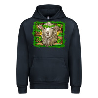 Navy st patricks day sheep shamrock gold  serape leopard glitter Urban Hoodie - Artiststas
