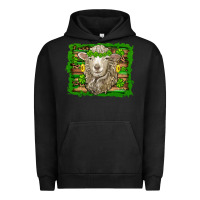 Pigment Black st patricks day sheep shamrock gold  serape leopard glitter Urban Hoodie - Artiststas