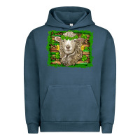 Pigment Midnight Navy st patricks day sheep shamrock gold  serape leopard glitter Urban Hoodie - Artiststas