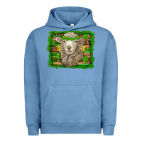 Pigment Pebble Blue st patricks day sheep shamrock gold  serape leopard glitter Urban Hoodie - Artiststas