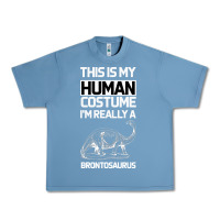 Pebble Blue This Is My Human Costume Im Really A Brachiosaurus Urban Heavy Tee - Bettercallsaul