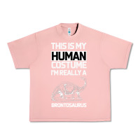 Salmon This Is My Human Costume Im Really A Brachiosaurus Urban Heavy Tee - Bettercallsaul