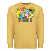 Antique Gold hello summer drink Premium Sweatshirt - CowhideDigitalArt