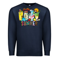 Navy hello summer drink Premium Sweatshirt - CowhideDigitalArt