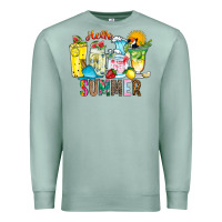 Seafoam hello summer drink Premium Sweatshirt - CowhideDigitalArt