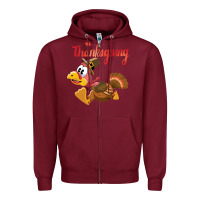 Burgundy Thanksgiving family Zipper Hoodie - tuanDangUi