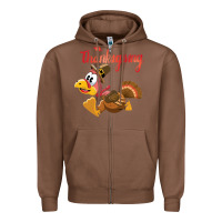 Chestnut Thanksgiving family Zipper Hoodie - tuanDangUi