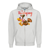 Dove Grey Thanksgiving family Zipper Hoodie - tuanDangUi
