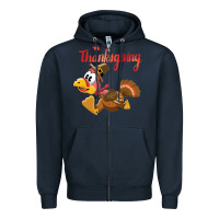 Navy Thanksgiving family Zipper Hoodie - tuanDangUi