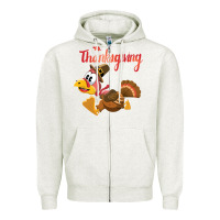 Oatmeal Heather Thanksgiving family Zipper Hoodie - tuanDangUi