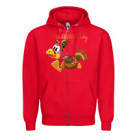 Red Thanksgiving family Zipper Hoodie - tuanDangUi
