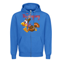 True Royal Thanksgiving family Zipper Hoodie - tuanDangUi
