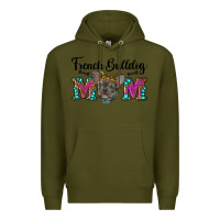 Army Green french bulldog mom Premium Hoodie - RanaPortraitStore